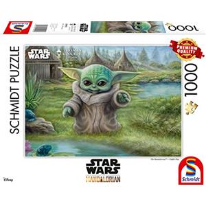 Schmidt Spiele 59955 Thomas Kinkade, Lucas Film, The Mandalorian, Childs Play, 1000 Piece Jigsaw Puzzle, Multicolore