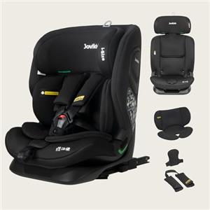 Jovikids i-Size Seggiolino Auto, 76-150cm da circa 15 mesi a 12 anni Seggiolino Isofix e Top Tether, Groupe 1/2/3 ECE R129, Reclinabile 5 posizioni