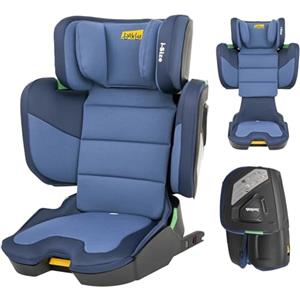 Jovikids i-Size Seggiolino Auto ISOFIX, Pieghevole Alzatina Auto per Bambini ECE R129, circa 3-12 anni/100-150cm, Altezza e larghezza regolabili