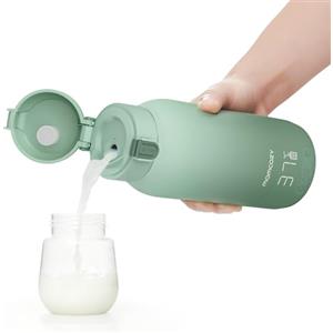 Momcozy Scaldabiberon Portatile, Riscaldamento Rapido e Lunga Durata della Batteria, 2 Modalità per Latte Materno e Acqua, Grande Capacità di 500ml per Tutto il Giorno