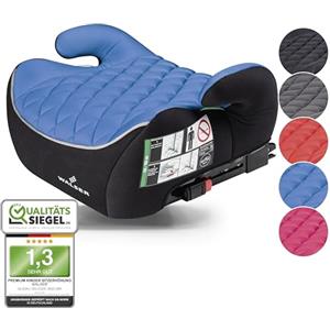 WALSER Premium seggiolino auto ISOFIX, seggiolino auto 125-150 cm, seggiolino auto Andy ultima norma 2024 ECE R 129, seggiolino auto bambino nero/blu