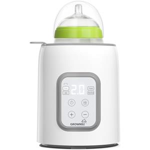 GROWNSY Scaldabiberon, Scaldalatte rapido per bambini GROWNSY 8 in 1 con timer per latte materno o artificiale, controllo accurato della temperatura, con funzione di scongelamento, sterilizzazione