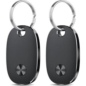 aowoka Air Tag 2 Pezzi, Smart Tracker Funziona con Apple Dov'è App (solo iOS), Batteria Sostituibile Bluetooth Trova Oggetti, 2 anni Utilizzabile Localizzatore Chiavi per Chiavi/Bagagli/Valigie/Portafogli