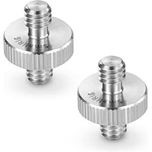 SMALLRIG 1/4 Maschio a 1/4 Maschio filettato Vite Adattatore per Camera/Treppiedi/Monopiede/Ballhead (2 pezzi) - 828