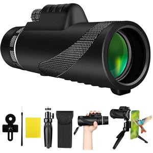 Kubas 40X60 Telescopio Monocolo Cannocchiale Professionale Potente HD Telescopio Monoculare Professionale Teleobiettivo per Smartphone Impermeabile Cannocchiale Portatile Adulti Osservazione Degli Uccelli
