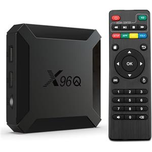 Puersit Android TV Box, X96Q Smart TV Box WiFI 2GB/ 16GB con Allwinner H313,TV Box Android 10.0 Supporta 4K HD con Chipset Quad-core, Streaming Media Player