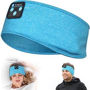 Fulext Cuffie per Dormire Fascia per Dormire Bluetooth, Cuffie per Dormire Fascia per Musica Sportiva, Fascia per Cuffie Ultra Morbida per Traversine Laterali, Regali per Dormire per Uomo Donna