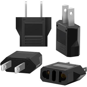 TISHOW【4 pezzi】Adattatore Universale USA Italia da Viaggio, per Europa/USA/US/Cina/Giappone/Canada/Messico Presa Americana