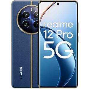 realme 12 Pro 5G Smartphone, 8+256GB, Fotocamera Sony IM890 OIS, Teleobiettivo con Zoom Ottico 2x, Processore Qualcomm Snapdragon 6 Gen 1, Schermo Curvo 120Hz, Ricarica SUPERBOOC 67W, Dual SIM, Blu