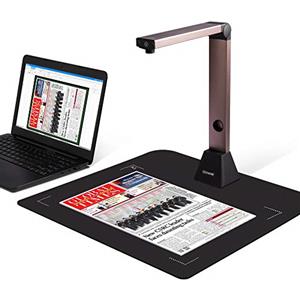 iOCHOW Scanner portatile per fotocamera per documenti iOCHOW S1: Acquisizione ad alta risoluzione Documenti OCR multilingue in formato A3 Visualizzatore USB Software potente per l'apprendimento remoto