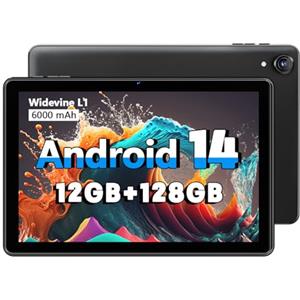 Hasskya Tablet Android ad alte Prestazioni, 12GB RAM 128GB ROM, 10 Pollici Compresse con 1280 * 800 IPS HD Touchscreen, Processore Octa-Core, 1TB Espandibile, Unisoc A523 CPU, Doppia Fotocamera