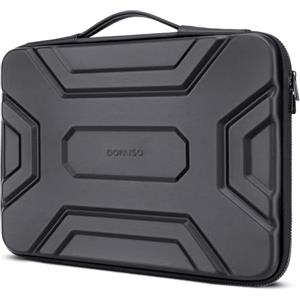 DOMISO 17,3 pollici Borsa a tracolla per laptop da Custodia protettiva in EVA impermeabile antiurto per 17,3