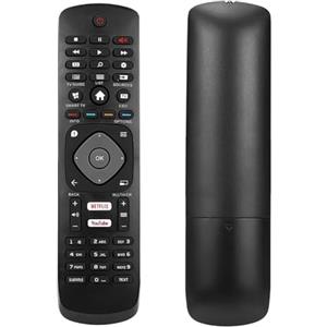 Vinmooog Sostituito Telecomando Philips TV，Adatto per Telecomando Philip 4K UHD HDR Smart TV,con tasto Netflxi telecomando universale phili,Nessuna configurazione richiesta telecomando
