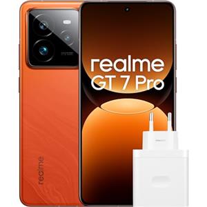realme GT7 Pro 5G Smartphone 12+256GB, Snapdragon 8 Elite, Fotocamera Istantanea AI Ultra Chiara con Schermo di Visualizzazione AI Eco² RealWorld, NEXT AI, Batteria 6500mAh, Arancione