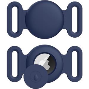 Vancle Airtag Cover per Collare Cane, Silicone Custodia Protettiva per Apple Airtag GPS Finder, Porta Airtag per Cani Animali Domestici