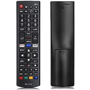 Unnderwiss Telecomando per LG Universale TV, Telecomando RM-L1379 Sostitutivo Telecomando TV per Telecomando LG Smart TV - Telecomando Universale
