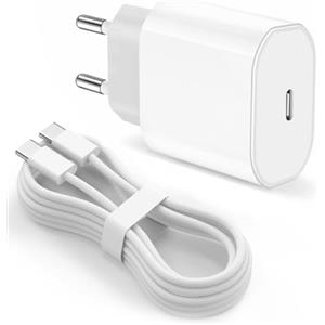 XQO Airpods 4 caricabatterie, 20 W, USB C AirPods Pro (2a genere), cavo di ricarica per cuffie, USB C a USB C, cavo intrecciato per AirPods Max 2 (pubblicato nel 2024) Earbuds, iPhone 16 Pro Max/15 Type-C