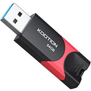 KOOTION Chiavetta USB 64GB, USB 3.0 Pennetta USB Piccolo e Leggero Pen Drive USB Metallo Pen Drive 64GB Rosso Chiave USB 64GB con indicatore LED Para Ordenador/TV/Coche/Player, ect