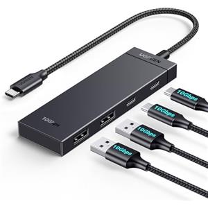 UGREEN 10Gbps Hub USB C 3.2 Gen 2 Adattatore Type C Dongle Compatibile con iPhone 16 Pro Max MacBook Pro Air iMac XPS iPad Surface Galaxy S24 Cavo 30CM