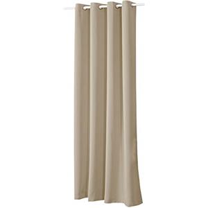 WOLTU Tenda Oscurante Opaca Termica Isolante per Finestre Soggiorno Tenda da Sole con Occhielli in Metallo Inossidabile per Camera da Letto 1 Pannello caffè Leggero 135x245cm