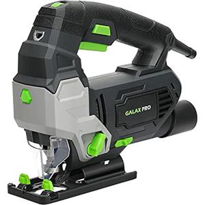 GALAX PRO Seghetto Alternativo, 800W 3000 SPM, Strumento di Segatura di Linea con 6 Velocità Regolabili, Angolo di Taglio Fino a 45 °, Movimento Orbitale in 4 Posizioni con Guida Laser