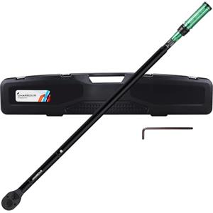 Uharbour Chiave dinamometrica 3/4, chiave dinamometrica auto 150-800 Nm, regolazione a doppia direzione con bloccaggio, precisione errore ± 3%, chiave dinamometrica con 72 denti