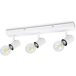 Dehobo Faretti da Parete Interno Orientabili, Bianco Lampadario Faretti Led Soffitto non Inclusa Lampadina E27, Luci da Soffitto e27 per Soggiorno, Corridoio, Entrata o Scale, Max Non più di 60W