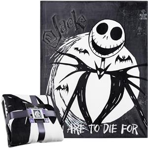Disney The Nightmare Before Christmas Morbido Coperta Pile Letto 150 x 130cm (Nero/Bianco)