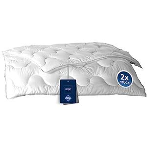 LILENO HOME Piumone 135 x 200 cm [set da 2] - Piumone estivo invernale - Coperta lavabile fino a 95° C - anallergica coperta per tutto l'anno