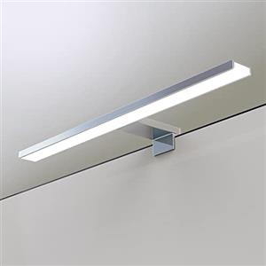 YIQAN 60 cm LED Specchio Luce 4000 K LED Specchio con Illuminazione Morsetto Illuminazione Bagno Lampada IP44 Specchio Illuminazione Netural [Classe energetica E] [Classe energetica E]