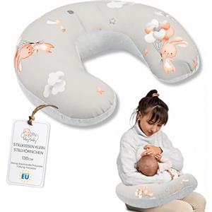Totsy Baby Cuscino allattamento e gravidanza Basic 130 cm - cuscini neonato per allattare e dormire accessori per mamma y bebe lavabile e multifunzione Conigli