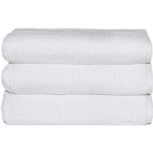 nice homeit - Set di 3 Asciugamani da Bagno Extra Morbidi, 100% Cotone Made in Italia, Alta Assorbenza e Asciugatura Rapida, Dimensioni 75 x 140 cm, Colore Bianco