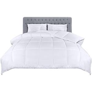Utopia Bedding Piumino 220 x 230 cm, Piumone Leggero per Letto Matrimoniale, Trapunta in Microfibra per Tutte le Stagioni, 100% Imbottitura in Fibra Cava (Bianco)