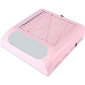 Layhou Aspiratore unghie professionale, Aspirapolvere elettrico per collettore di polveri per unghie da 80 W 2 livelli con velocità regolabile con filtro