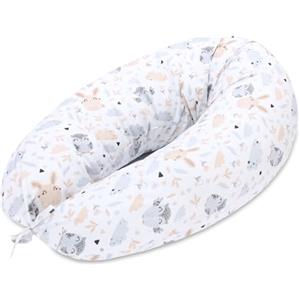 Totsy Baby Cuscino gravidanza 190cm - Supporto per dormire sul fianco e alleviare la schiena Lungo per letto matrimoniale o singolo Perfetto per il relax in maternità forma a C
