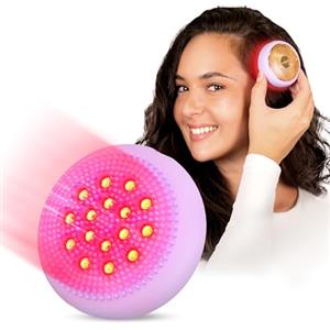 Foreo LUNA 4 Hair Massaggiatore 2 in 1 con luce rossa per ricrescita capelli - Spazzola detergente e massaggiante per cuoio capelluto in silicone - Massaggiatore elettrico per cuoio capelluto