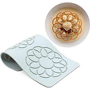 TUKE Stampi in silicone a forma di foglia, a forma di cuore, per cioccolato, cioccolato, caramelle, foglie, zucchero, decorazione per torte e cupcake (S, fiore, 19,9 x 10,7 x 0,3 cm)