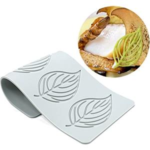 TUKE Stampo in silicone a foglia vuota per amanti del cuore, stampo in silicone 3D, per cioccolatini, caramelle, foglie, zucchero, decorazioni per torte, cupcake (X_Leaf_24,2 x 10,8 x 0,3 cm)