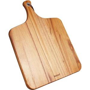 hecef Tagliere per Formaggi, Taglieri per Aperitivi in Legno, Tagliere da Cucina, Tagliere di Salumi con Manico per Serate Gourmet, Nozze, Mamme, Charcuterie Cheese Board 31 cm (Quadrato)