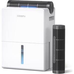 CONOPUPlus Deumidificatore 2700ML, Deumidificatore Casa Muffa, Potente e Silenzioso, 800ml/Giorno, Ideale per Stanze fino a 20 m², Modalità Notte, Timer, Sbrinamento Automatico