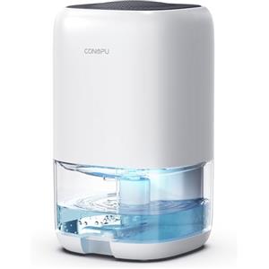 CONOPUPlus Deumidificatore 1000ML, Deumidificatore Casa Muffa con LED a 7 Colori, Compatto, Silenzioso ed Efficiente per Piccoli Spazi, Ideale per Bagno, Armadio, Campeggio