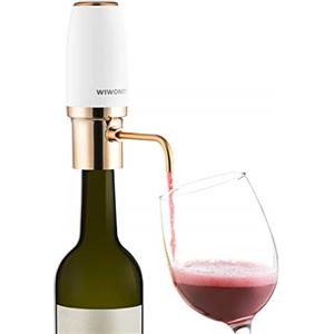WIWONEY Aeratore e versatore elettrico di vino, decanter per vino elettrico, dosatore ricaricabile con cavo micro USB