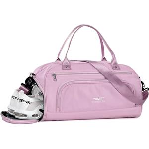 FIORETTO Borsone Palestra Borsone da Palestra Sportivo da Donna e Uomo con Scomparto per Scarpe, Borsone da Viaggio per il Fine Settimana, Borsone da Notte per Donna Rosa