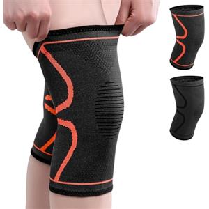 WellSync Ginocchiera Ortopedica Compressione Tutore Ginocchio Sportiva Ginocchiere Palestra per Dolori Articolari Rottura del Menisco Artrite Fascia Ginocchio per Sport Corsa Jogging, Set da 2