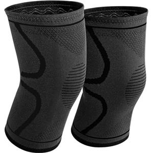 WellSync Ginocchiera Ortopedica Compressione Tutore Ginocchio Sportiva Ginocchiere Palestra per Dolori Articolari Rottura del Menisco Artrite Fascia Ginocchio per Sport Corsa Jogging, Set da 2