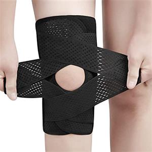 ANAMPION Tutore Ginocchio con Stabilizzatori Laterali Ginocchiera Regolabile Ginocchiera Rotulea ortopedica Supporto per Legamenti Menisco, Rotula, Artrite, Sollievo dal Dolore, Corsa, Pallavolo(XL)