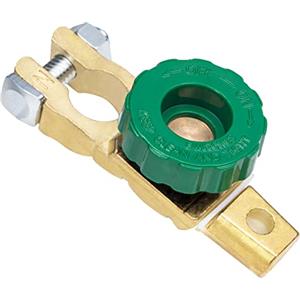 Spurtar Stacca Batteria 12 V o 24 V Interruttore per Disconnessione Della, Morsetti Batteria Auto Isolatore Con Manopola Verde per Auto Barca Camion Veicoli Trattore, Manopola Verde