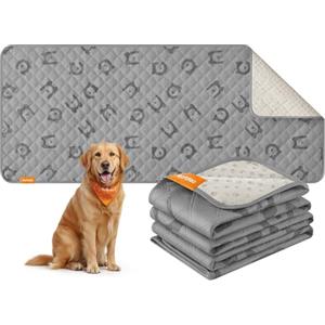 Feandrea Coperta per Cani Impermeabile di Taglia Grande, 178 x 76 cm, Copridivano per Cani Lavabile in Lavatrice, Copertura per Divano per Animali, Antiscivolo, Trapuntato, Grigio Tortora PPB025G01