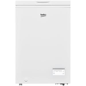 BEKO - CF100EWN - Congelatore Orizzontale, Classe E, Statico, Volume Totale Netto: 98lt, Controllo elettronico, Colore Bianco, Dimensioni HxLxP: 84,5 x 54,5 x 54,5 [Classe di efficienza energetica E]