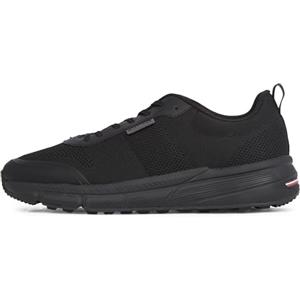 Tommy Hilfiger Uomo Sneakers Running Lightweight Modern Knit Scarpe, Nero (Black), 46